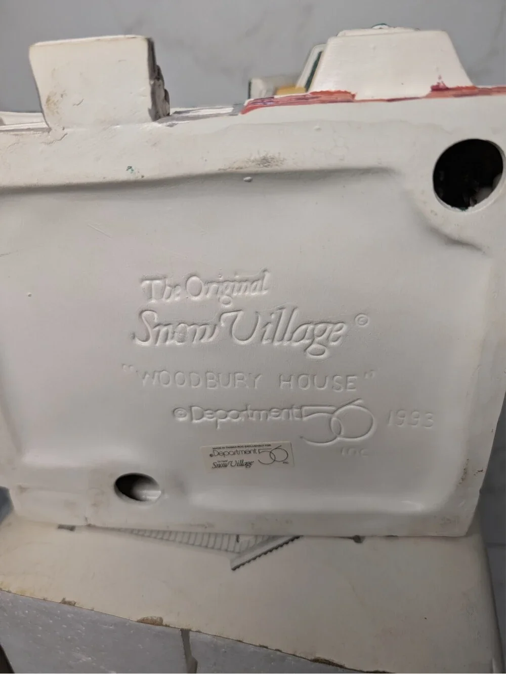 Dept 56 Snow Village Woodbury House 5444-5 1993 Retired Original Box